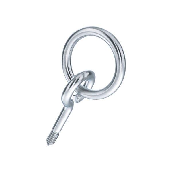 Krippringe mit Holzgewinde Stahl znb 6x40 / Ring 6x35 | 10 Stück je Packung