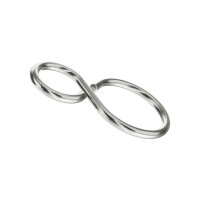 S-Haken geschlossene Form Stahl vernickelt 2x25,4 | 100...