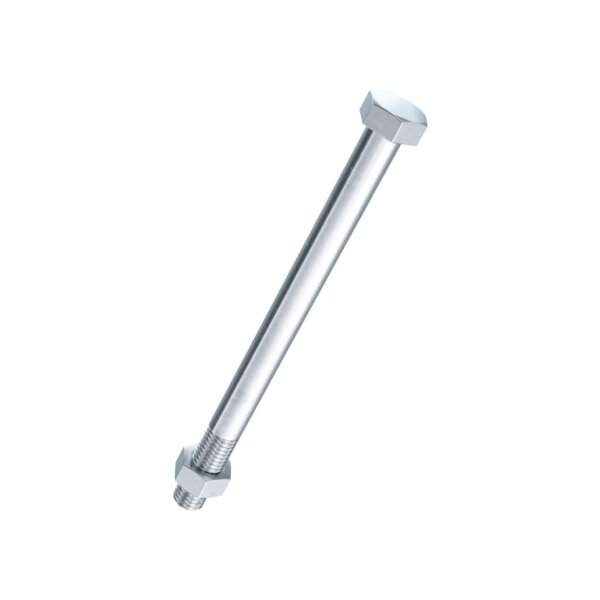 6Kt-Bauschrauben mit Mutter DIN 601-4.6 znb M16x460 | 10 Stück je Packung