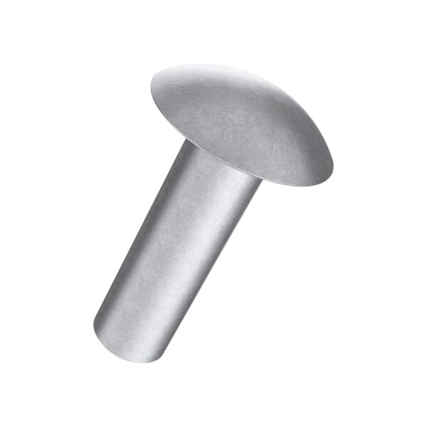 Flachrundnieten DIN 674-Aluminium 2x4 | 1000 Stück je Packung