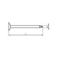 Senkkopfstifte DIN 1151B-rostfrei A2 2,5x55 | 1 kg je...