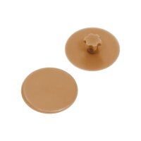 Universal Abdeckkappen zu T25 Kunststoff Braunbeige | 500 Stück je Packung
