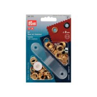 PRYM Öse mit Scheibe goldf 8mm | 5 Stück je...