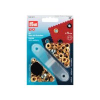 PRYM Öse mit Scheibe goldf 5mm | 5 Stück je...