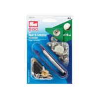 PRYM Druckknopf Sport&Camping silberfarbig 15mm | 5...