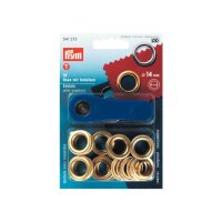 PRYM Öse mit Scheibe goldf 14mm | 5 Stück je...
