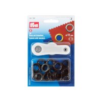 PRYM Öse mit Scheibe brüniert 11mm | 5...