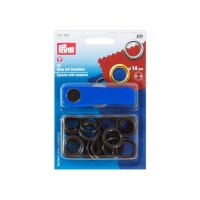 PRYM Öse mit Scheibe brüniert 14mm | 5...