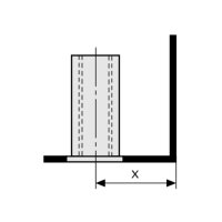 Sassba Reno-Hülse für Stahlzargen Stahl blank...