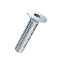 Senkschrauben In-6Kt ohne Schaft ISO10642-10.9 znb M3x10...