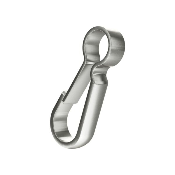 bestaPAC Karabinerhaken vernickelt 30mm | 5 Stück je Packung