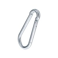 bestaPAC Karabinerhaken verzinkt 60mm | 5 Stück je Packung