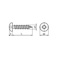 bestaPAC Spanplattenschraube Pan Head T verzinkt 4x16 | 5...
