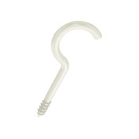 bestaPAC Hakenholzschraube weiss 2.6x15 | 10 Stück je Packung