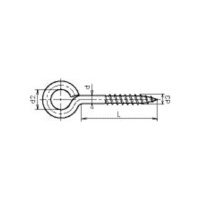 bestaPAC Ringholzschraube weiss 3.8x30 | 10 Stück je Packung