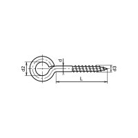 bestaPAC Ringholzschraube vermessingt 2.3x12 | 10...