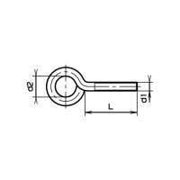 bestaPAC Ringschraube rostfrei M6x40 | 5 Stück je Packung