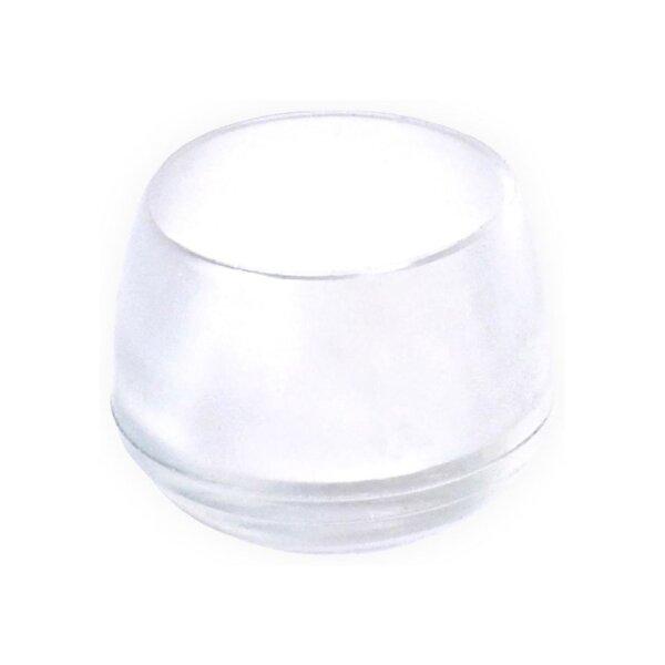 bestaPAC Stuhlbeinkappe transparent 18mm | 5 Stück je Packung