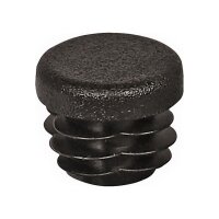 bestaPAC Rohrstopfen quadratisch, schwarz, 20x20 mm | 5 Stück je Packung
