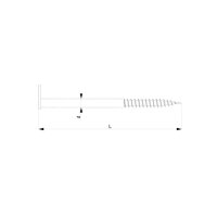 bestaPAC Winkelholzschraube verzinkt 5.2x50 | 10 Stück je Packung