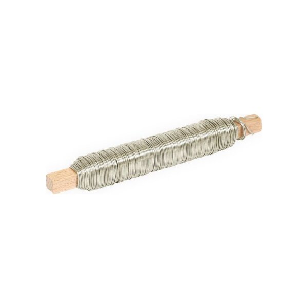 bestaPAC Kupferdraht Deko silber 0.5mm | 5 Stück je Packung