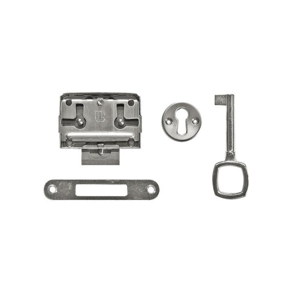 bestaPAC Möbelschloss vernickelt D15mm | 5 Stück je Packung