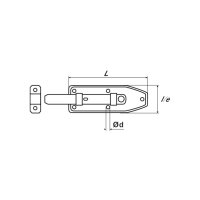 bestaPAC Stossriegel abschliessbar rostfrei 140mm