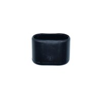 bestaPAC Rohrkappe oval schwarz 30x15 | 5 Stück je...