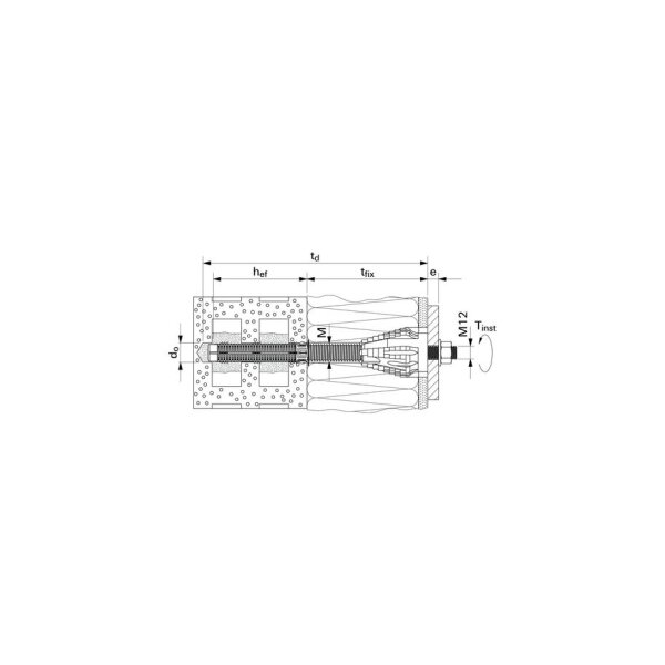 fischer TherMax thermisches Trennmodul 12/110 M12 A4 | 10 Stück je Packung