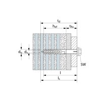 fischer Langschaftdübel m. 6Kt-Schraube SXR 10X120 FUS A4 | 50 Stück je Packung