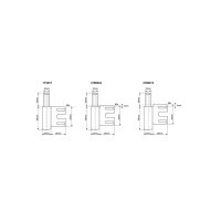 Sassba DIN Stahlzargenteil vni V8100WF gerippt | 25...