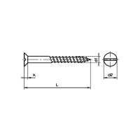 Senk-Holzschrauben mit Schlitz DIN 97-Stahl znb 1,6x8 |...
