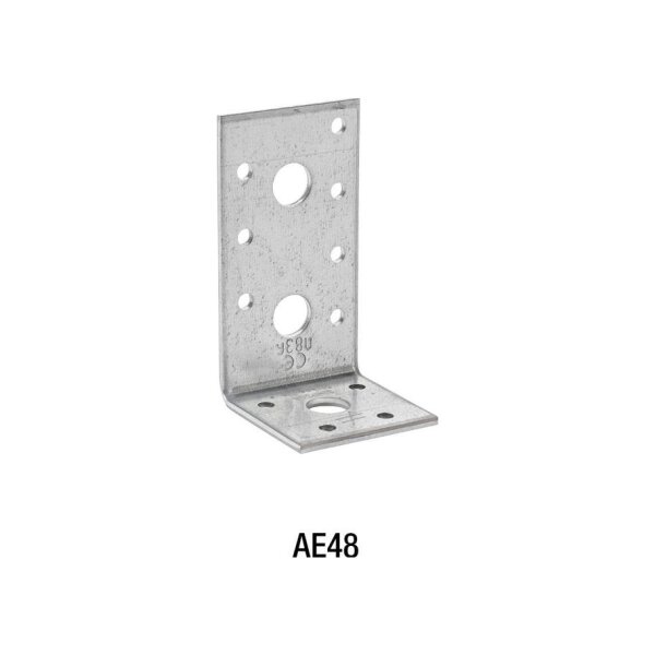 SST Winkelverbinder Stahl feuerverzinkt 90×48×3×48 | 100 Stück je Packung