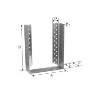 SST Balkenschuh Typ BSDI einteilig Stahl fzn 140x200x2 |...