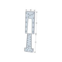 SST Passverbinder Typ ET Aluminium 121x60x10 | 25...
