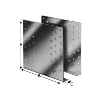 SST Gerberverbinder Typ W Stahl feuerverzinkt 140x180x2 |...