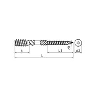 uniFAST Distanzschrauben T25 rostfrei A2 6/10x60 | 50...