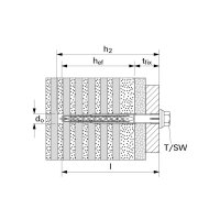 fischer Langschaftdübel rostfrei SXRL 10x80 FUS A4 |...