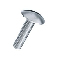 Becherschrauben mit Schlitz o Mutter Stahl 4.8 znb M6x30...