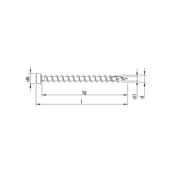 HECO-TOPIX-plus Zylinderkopf T-30 6,0 x 200, znb | 100 Stück je Packung