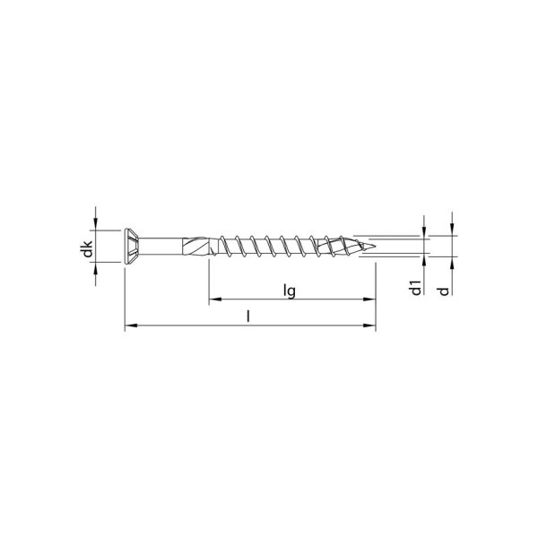 HECO-TOPIX-plus Terrassenbelagschraube, Senkkopf 5,0 x 50,A4 | 200 Stück je Packung
