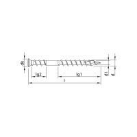 HECO-TOPIX-plus Terrassenbelagschraube, LK 5,0 x 70, A2 |...