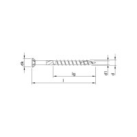 HECO-TOPIX-plus Terrassenbelagschraube, Senkkopf 5,0 x 60 A2 | 200 Stück je Packung