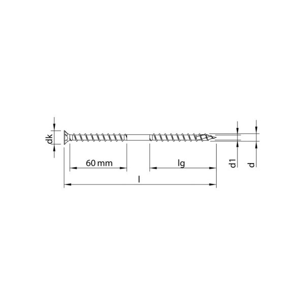 HECO-TOPIX-plus Therm, Senkkopf 8,0 x 240, znb | 50 Stück je Packung