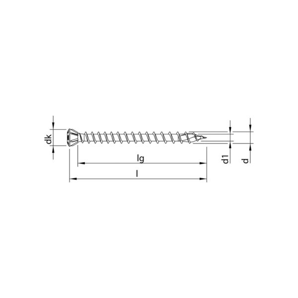 HECO-TOPIX-plus Dielenschraube T-10 3,5 x 40, znb | 500 Stück je Packung