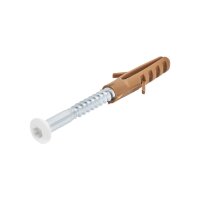 bestaPAC Fussleistenschrauben mit Dübel weiss 3.5x40 | 5 Stück je Packung