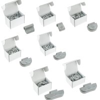Set Stahl-Schlaggewichte grau 5-25g