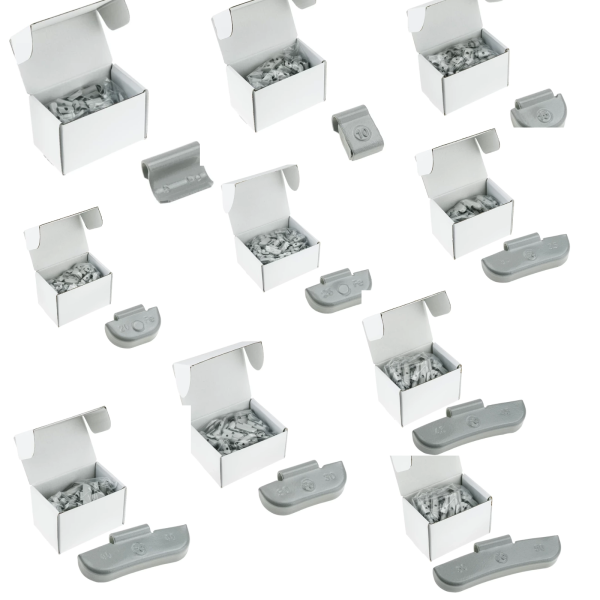 Set Stahlschlaggewichte grau 5-50g