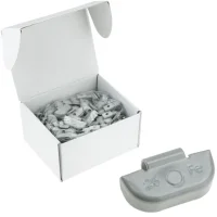 Set Stahlschlaggewichte grau 5-35g + 6kg Klebegewichte