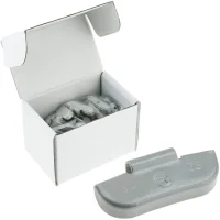 Set Stahlschlaggewichte grau 5-50g + 6kg Klebegewichte